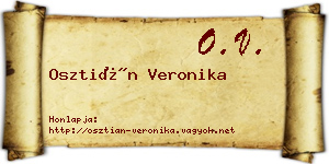 Osztián Veronika névjegykártya